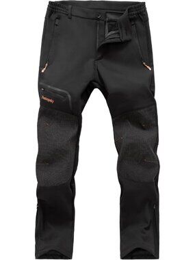 Men's Waterproof Insulated Softshell Ski Pants for Hiking & Snowboarding